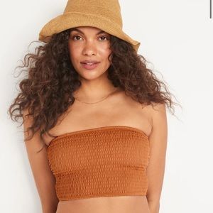 NWT Old Navy Bandeau Swim Top L